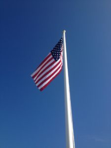 Blonde Bikers Hoist a New Flag