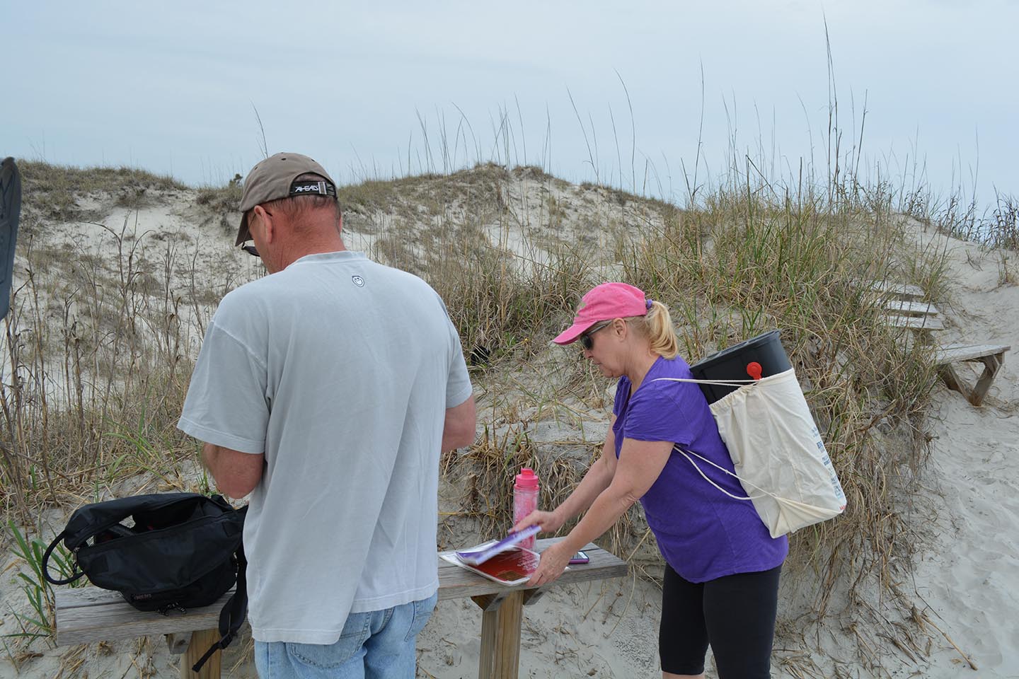Mailbox strapped to my back. I think I got a few strange looks that day!